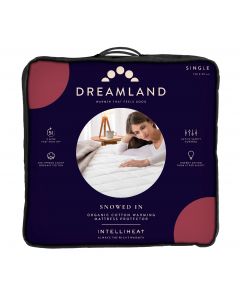 Dreamland "Snowed In" Organic Warming Mattress Protector - Single