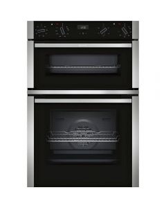 NEFF U1ACE2HN0B Electric CircoTherm® Double Oven - BLACK/STEEL - A Energy Rated Northern Ireland Only Delivery